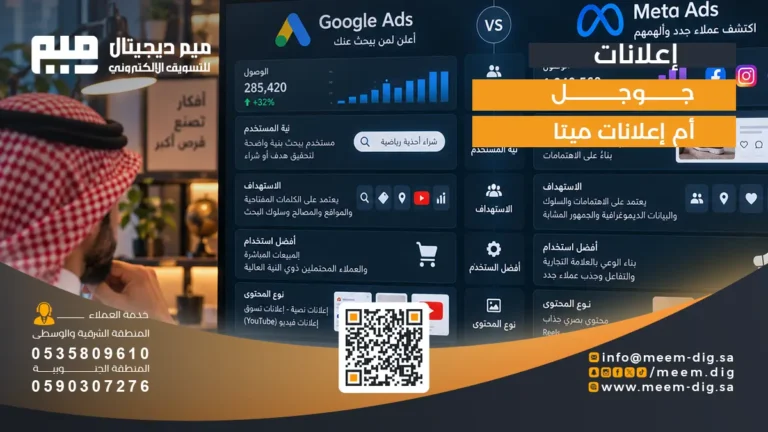 إعلانات جوجل أم إعلانات ميتا